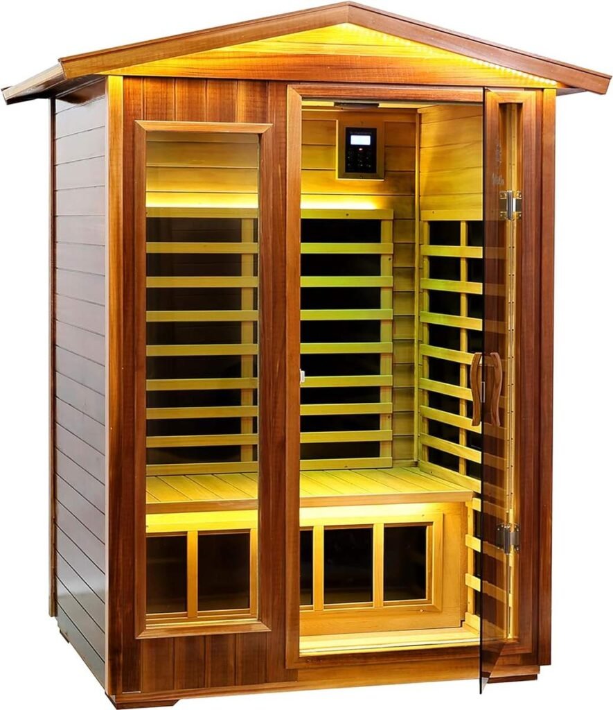 Eldvik 2-Person Outdoor Infrared Sauna — product view 1
