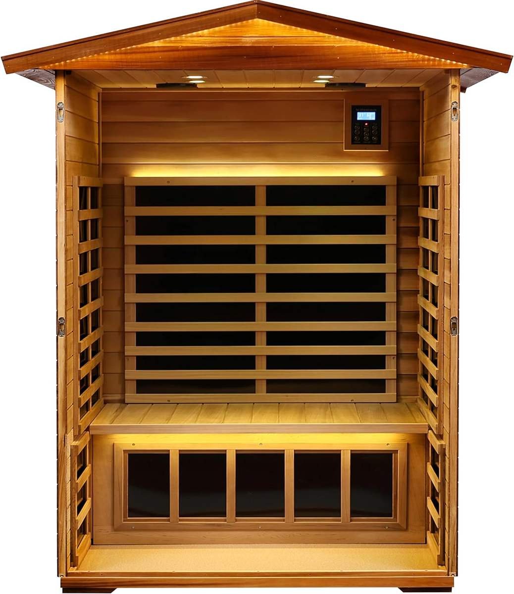 Eldvik 2-Person Outdoor Infrared Sauna — product view 2